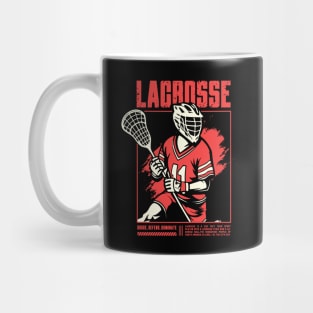 Dodge, Defend, Dominate Lacrosse Gift Mug